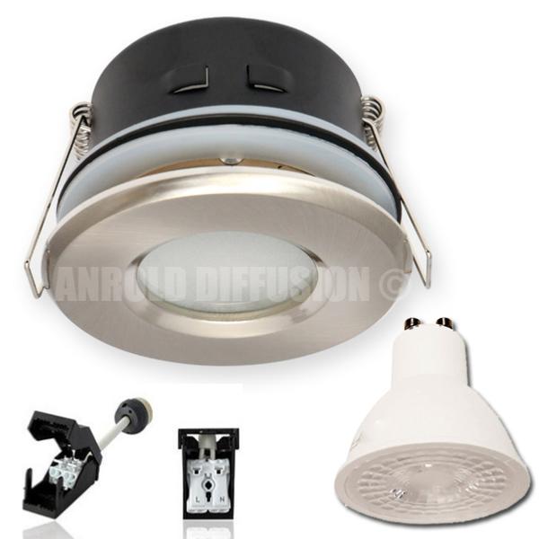 spot led salle de bain ip65 acier 7w rendu 50w 110 176 blanc spot led salle de bain ip65 acier 7w rendu 50w 110 176 blanc