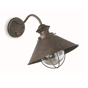 Applique extérieure Nautica FARO IP33 Marron rouillé.