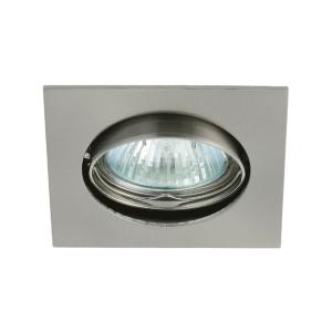 Spot encastrable orientable carré Acier brossé