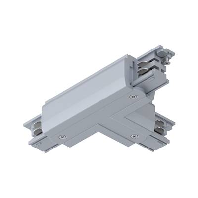 Connecteur T PAULMANN ProRail3 Terre gauche Arg 230V métal 3 phases - 91376