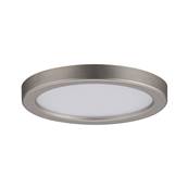 Panneau encastré LED Areo IP23 rond 5 W 3000 K Nickel mat