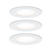 Kit encastré PAULMANN Nova rd fixe LED IP44 3 nivgrad 3x6,5W 230V GU10 51mm Blan