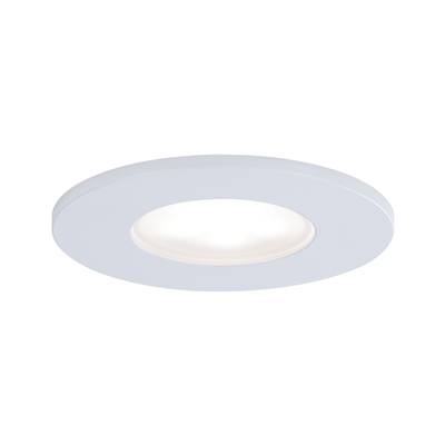 Kit encastré PAULMANN Calla BBC/IP65 rond fixe LED 1x 500lm 4000K 230V Blanc dép