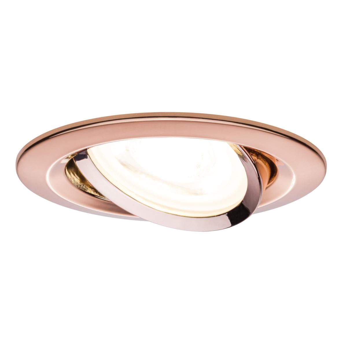 Spot LED encastrable orientable dimmable 220V Rose 7W GU10 Paulmann 93604
