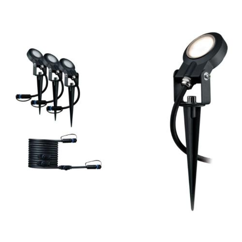 Kit extension 3 spots 24V 3000K 5m câble Plug & Shine Paulmann 93689