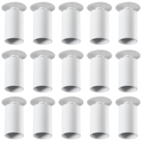 Lot de 15 Spots encastrables saillie orientable blanc pour LED GU10 Kanlux 29310