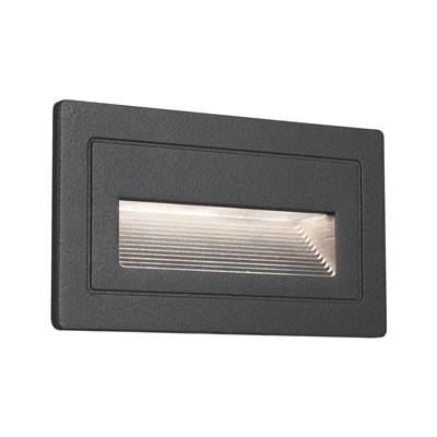 PAULMANN Outdoor 230V encastré mur Long IP44 3000K 103x58 Aluminium - 94383