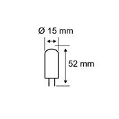 Culot à ergots LED  Pack de 1 G9 230V 250lm 2,4W 2700K  Clair