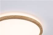 Panneau LED Atria Shine Backlight IP44 rond 190mm 3000K Esthétique bois