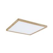 Panneau LED Atria Shine Backlight IP44 carré 293x293mm 4000K Esthétique bois