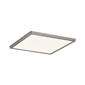 Panneau encastré Areo LED IP44 carré 180 mm 12 W Nickel mat gradable