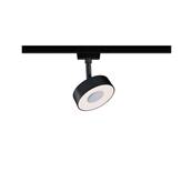 URail Spot sur rail LED Circle 160lm 5W 3000K gradable 230V Noir mat