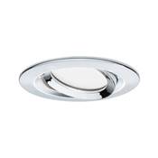 Kit encastré PAULMANN Nova Coin 3 niv grad rond noir LED 3x6W 2700K 230V Chrome/