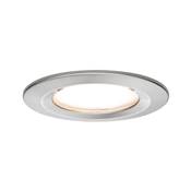 Kit encastré PAULMANN Nova Coin 3-stepdim rd fixe LED 1x6W 2700K 230V Acier bros