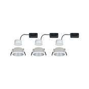 Kit encastrés PAULMANN Cole Coin 3StepDim rd fixe LED 3x6W 2700K 230V blanc/arge