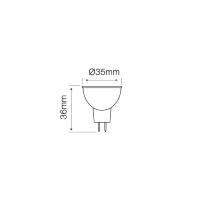 Ampoule LED GU4 MR11 3W AC/DC 12V 255 lm 4000K 38°