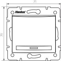 Bouton poussoir blanc connexion rapide