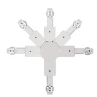 Connecteur d'angle articulé blanc URAIL PAULMANN 96965