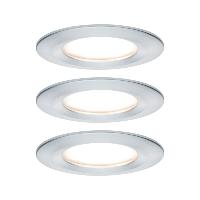 Lot de 3 Spots LED encastrables Nova LED Coin IP44 6.5W 230V PAULMANN 93462