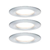 Lot de 3 Spots LED encastrables Nova LED Coin IP44 6.5W 230V PAULMANN 93462