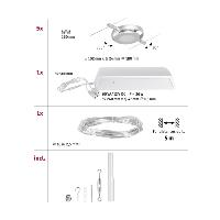 Kit câbles tendus 5 spots Set Round Mac de la série WIRE PAULMANN 94414