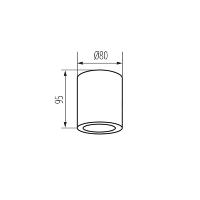 Spot en Saillie IP44 étanche blanc mat 230V GU10 Kanlux 29241