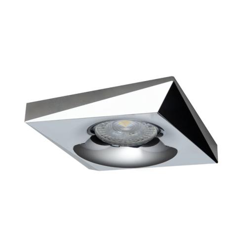 Spot encastrable design carré chrome pour LED Kanlux 28703