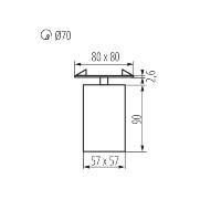 15 x Spot encastrable saillie orientable noir pour LED GU10 Kanlux 29313