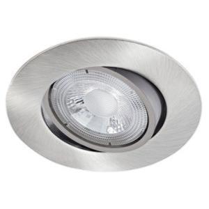 Spot LED extra-plat Acier ARIC 5.5W 40° 230V Blanc Chaud