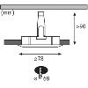 Spot encastrable 230V Blanc  Premium LED Nova Paulmann 93631