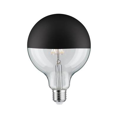 Ampoule LED PAULMANN G125 Calotte réflectrice 600lm E27 2700K 6,5W 230V Noir mat