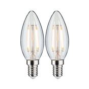 Ampoule LED PAULMANN filament 2 bougies 250lm E14 2700K Clair 2,7W 230V - 28855