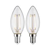 Ampoule LED PAULMANN filament 2 bougies 250lm E14 2700K Clair 2,7W 230V - 28855