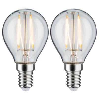 Ampoule LED PAULMANN filament sphér. x2 250lm E14 2700K Clair 230V - 28857