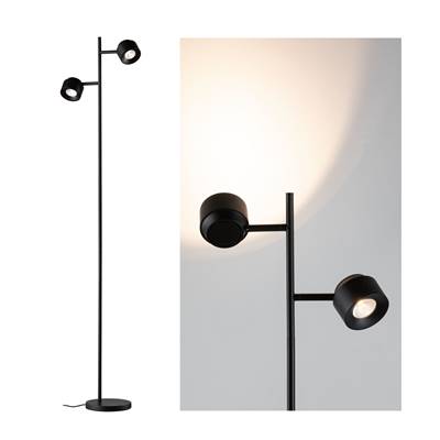 Lampadaire LED Puric Pane I 2x3W 3Stepdim Noir 230V métal - 79775