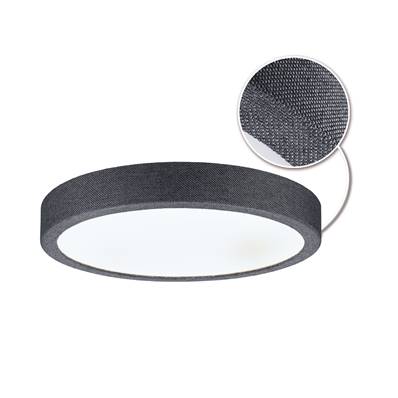 Panneau LED Cosara IP44 rond 300mm 4000K Gris foncé