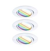 Spot encastré LED Base Kit de base orientable Smart Home Zigbee Coin  rond 90mm