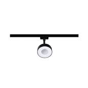 URail Spot sur rail LED Circle 180lm 5W 4000K gradable 230V Noir mat