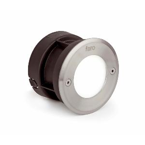 Spot rond encastrable extérieur IP67  INOX 316 FARO 6000K.