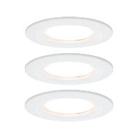 Lot de 3 Spots LED encastrables Nova LED Coin IP44 6.5W 230V PAULMANN 93460