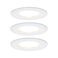 Lot de 3 Spots LED encastrables Nova LED Coin IP44 6.5W 230V PAULMANN 93460