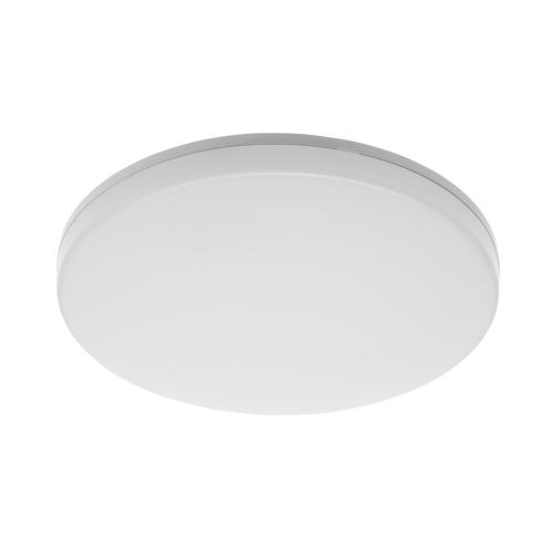 Plafonnier LED étanche design 24W 3000K blanc chaud.