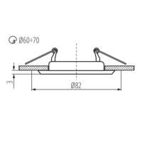 Spot Led GU10 Encastrable Dimmable 6W rendu 50W 120° Blanc Neutre