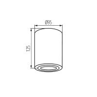 10 x Spots en Saillie orientable 230V GU10 blanc Kanlux