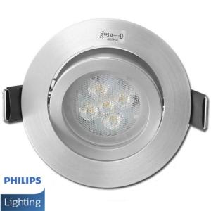 Spot Led Encastrable GU10 avec led PHILIPS Acier 5W rendu 50W 36° 2700K