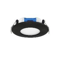 Spot LED Noir RT2012 IP65 ARIC 6W 110° Blanc chaud 230V 50792 AQUAFLAT