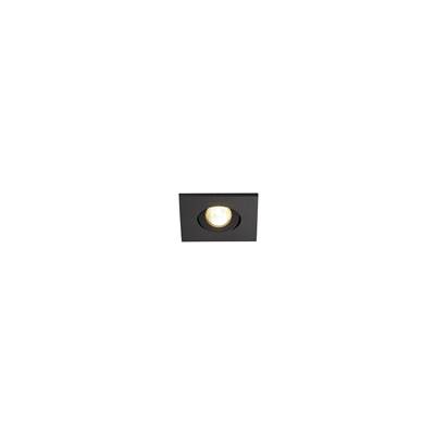 KIT NEW TRIA MINI LED carré enc. noir 3W 3000K 30° alim&clips ressorts SLV
