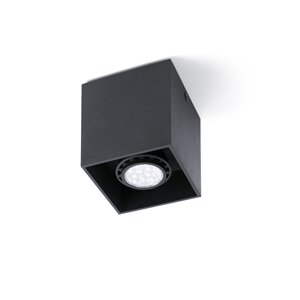 Plafonnier spot design TECTO FARO GU10 Noir.