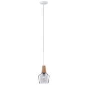 Suspension PAULMANN Neordic Ylvie max. 1x20W E27 clair/bois 230V verre/bois - 79