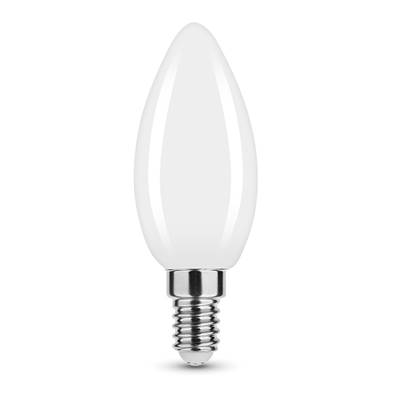 Ampoule LED Filament Milky Flamme C35 4W E14 360° 4000K